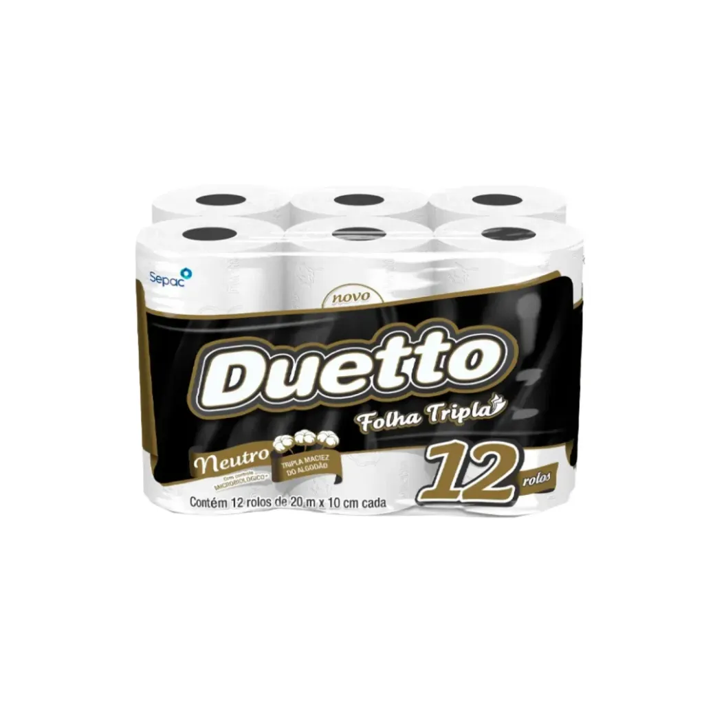 Toilet paper Duetto 3-ply (12 rolls)